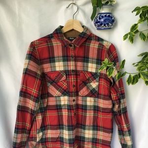 Roots Plaid Button-Up